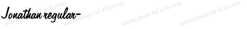 Jonathan regular字体转换